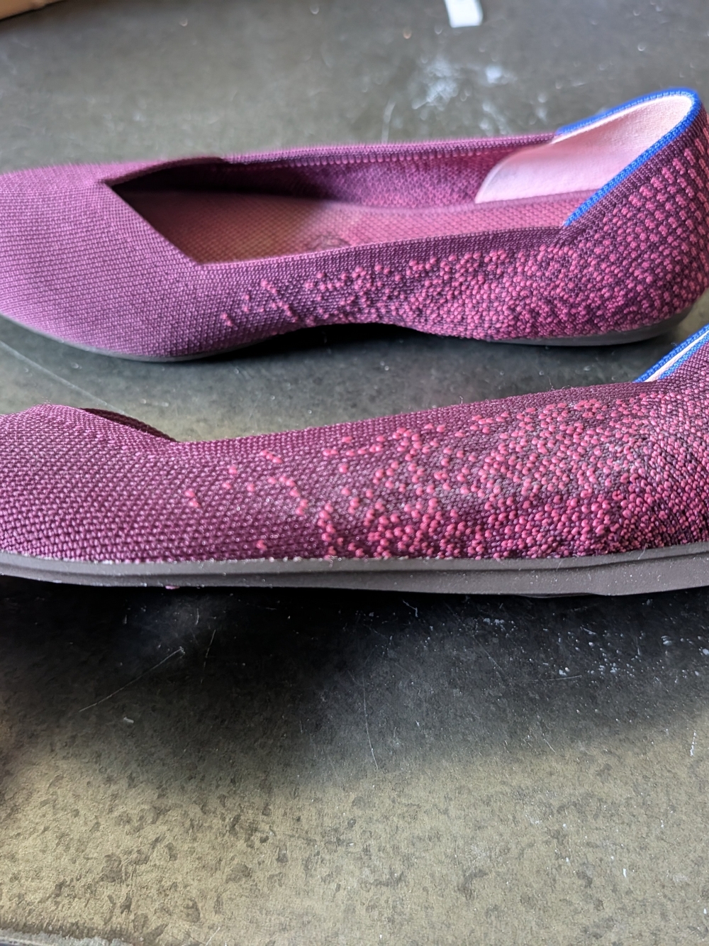 Rothy's Fig Python Flats Rounded Toe - Picture 2 of 6